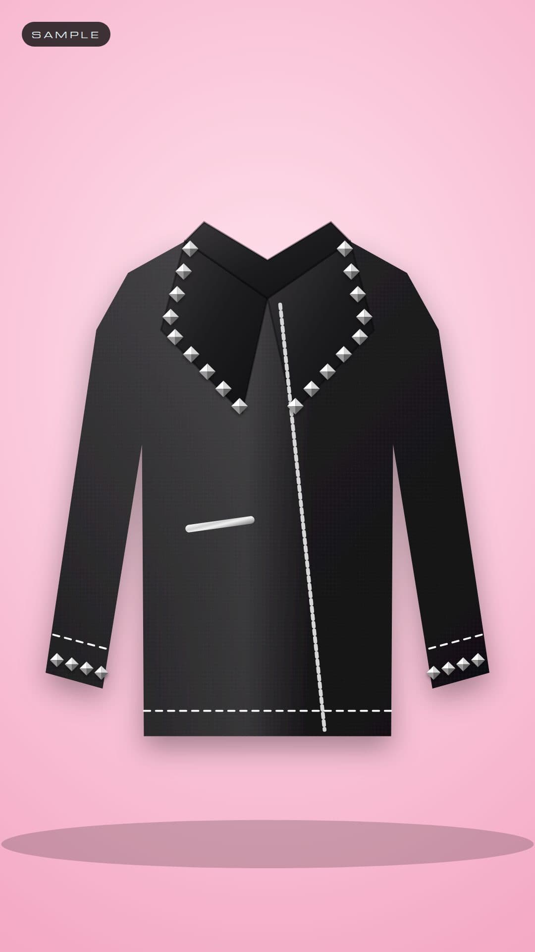 Sample post: Studding a jacket, start to finish